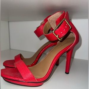 Calvin Klein Bright Red Heels